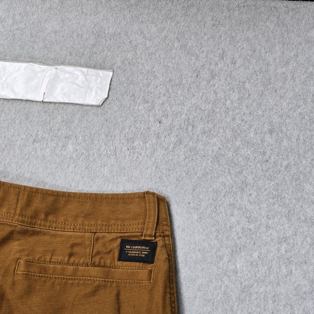 REI Co-Op Men Pants 28W X 32L Brown Trailsmith Double Knee Outdoor Hiking 30" - Picture 11 of 13